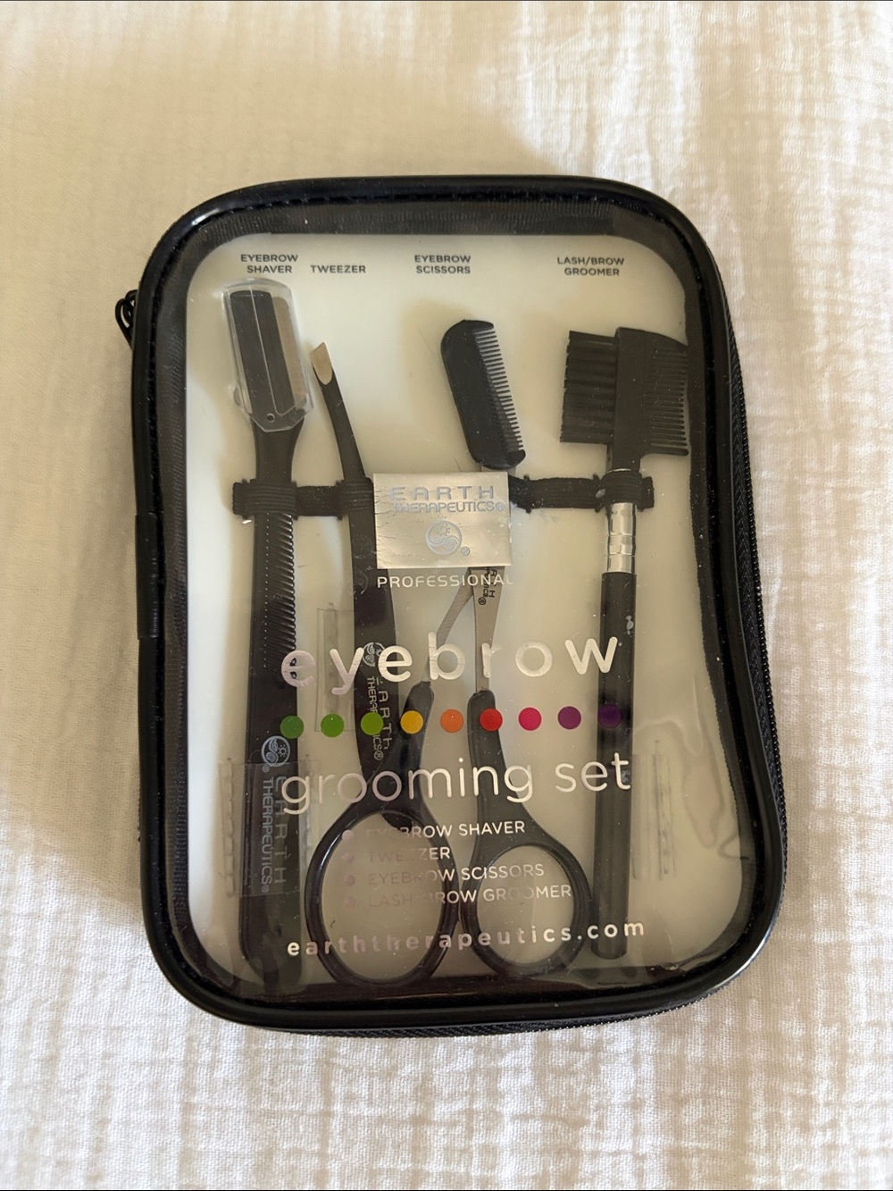 Earth Therapeutics Professional Eyebrow Grooming Set - Black